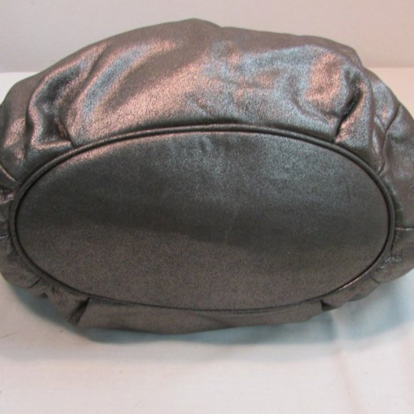 Michael Kors Steel Gray Leather Shoulder Bag - Picture 7 of 16